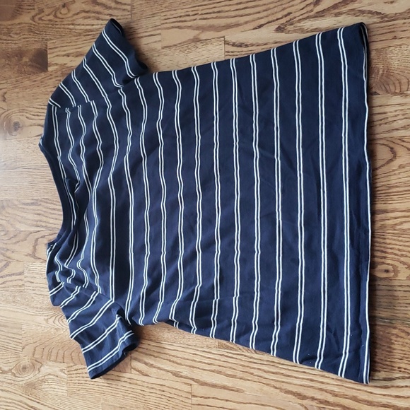 (S) R Essentials Striped Casual Fit Tee Loungewear Comfortable Classic - Picture 6 of 6
